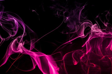 Obraz premium Colored smoke on black background