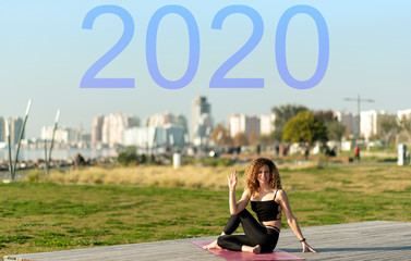 2020 Yoga pose - Ardha Matsyendrasana (Half Lord of the Fishes Pose)