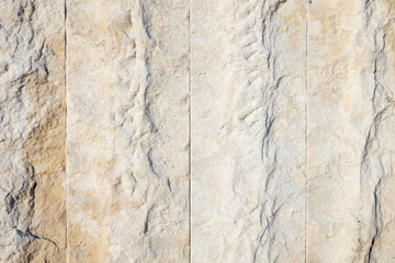 Close up of limestone wall background pattern