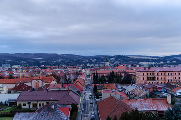 panorama Preszowa Słowacja 