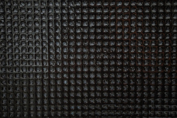 Surface mosaic black stone tiles wet