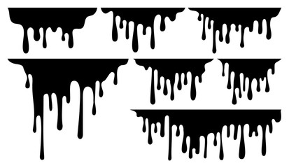 Paint dripping vector
