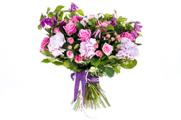 bouquet of flowers isolated on white background