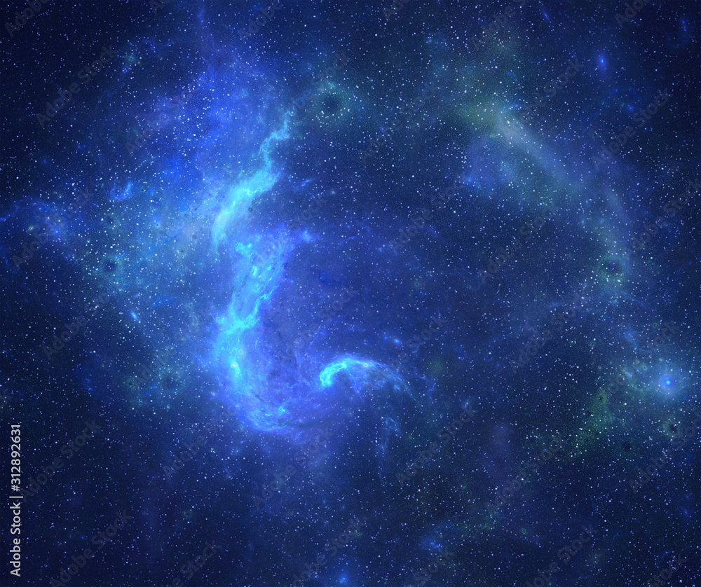 Canvas Prints deep space nebula with stars