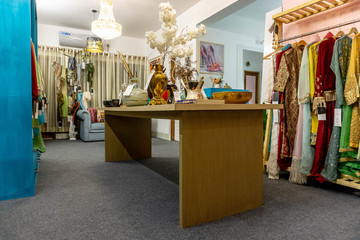 interior of a boutique store