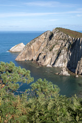 Fototapeta na wymiar Cliffs at Silencio Beach; Asturias