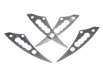 Medical blade for alternative medicine, isolated and close up.