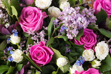 bouquet of flowers isolated on white