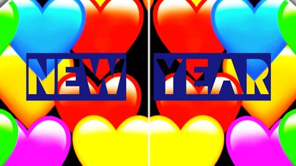 New year design with abstract background