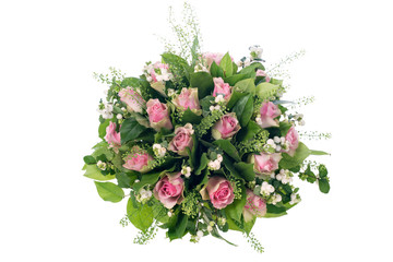 bouquet of flowers isolated on white