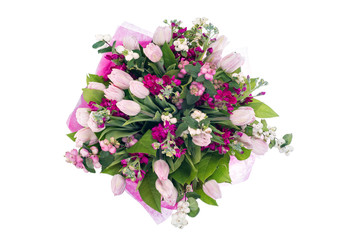 bouquet of flowers isolated on white