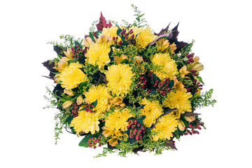 bouquet of flowers isolated on white