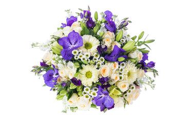 bouquet of flowers isolated on white