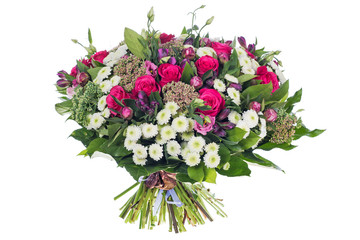 bouquet of flowers isolated on white