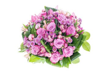 bouquet of flowers isolated on white