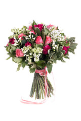 bouquet of flowers isolated on white