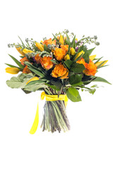 bouquet of flowers isolated on white