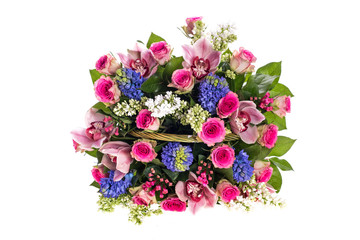 bouquet of flowers isolated on white