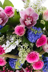 bouquet of flowers isolated on white