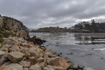 Whaler's Cove at Point Lobos State Natural Reserve (Carmel-by-the-sea, California, USA) - obrazy, fototapety, plakaty