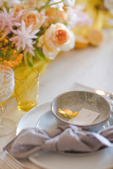 Art de la table - D&eacute;coration de mariage fleurie