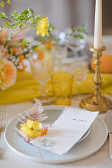 art de la table - Présentation d'une table de mariage 