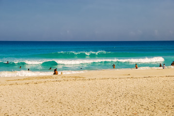 Varadero Beach. Varadero is resort town in province of Matanzas, Cuba. Varadero is resort areas in...