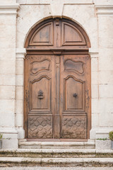 Fototapeta na wymiar Porte d'entrée du château