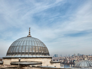 Fototapeta na wymiar Suleymaniye Mosque Complex and panorama of Istanbul