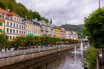 Fototapeta na wymiar Panoramic of Karlovy Vary