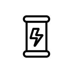 Energy drink icon vector. A thin line sign. Isolated contour symbol illustration