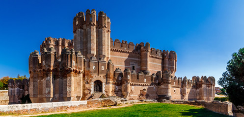 Coca Castle (Castillo de Coca) is a fortification constructed in the 15th century and is located in Coca in Segovia province in Castilla Leon central Spain.