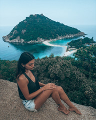 Girl at Koh Nang Yuan
