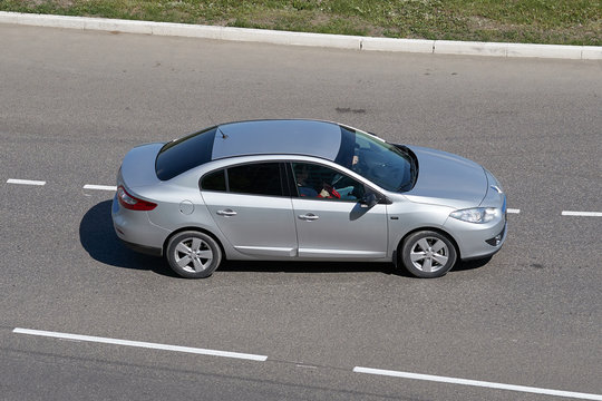 SARANSK, RUSSIA - MAY 18, 2019: Renault Fluence on city road.