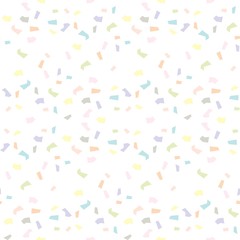 The vector seamless pattern. Cute colourful confetti pattern. Vector for wallpaper, child apron, fabric, textile pattern. Endless print. Background illustration vector.
