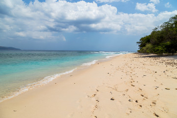 Fototapeta na wymiar beach of the Gili Meno island