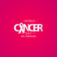 World Cancer Day For Celebrate Moment Background