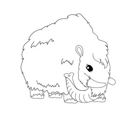 vector line cartoon animal clip art