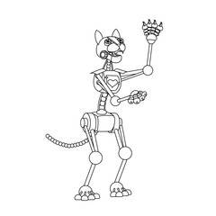 vector line cartoon animal clip art