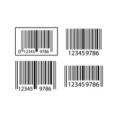 bar code icon vector