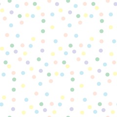 The vector seamless pattern. Cute colourful spot pattern. Vector for wallpaper, child apron, fabric, textile pattern. Endless print. Background illustration vector.