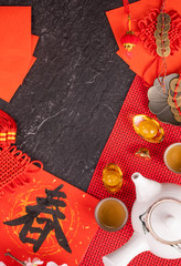 Design concept of Chinese lunar January new year - Festive accessories, red envelopes (ang pow,...