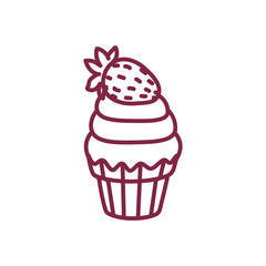 vector cute cupcake sweets art