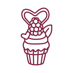vector cute cupcake sweets art
