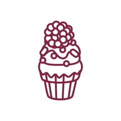 vector cute cupcake sweets art