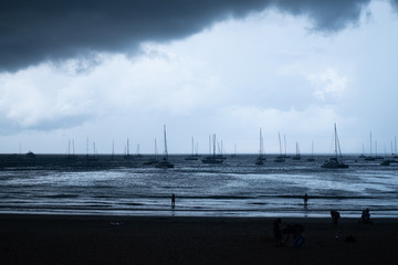 boats on the pier