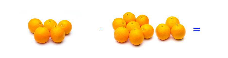 Simple math problems, subtraction problems, simple subtractions