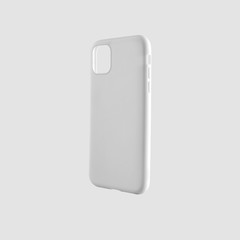 Cover template for smartphone on a white isolated background.