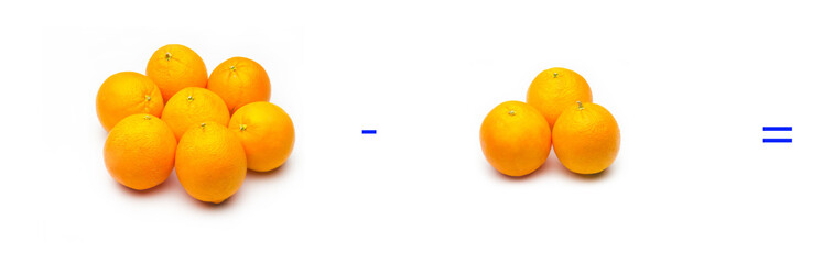 Simple math problems, subtraction problems, simple subtractions