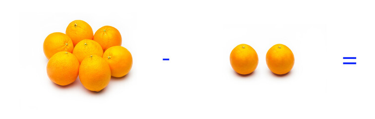 Simple math problems, subtraction problems, simple subtractions